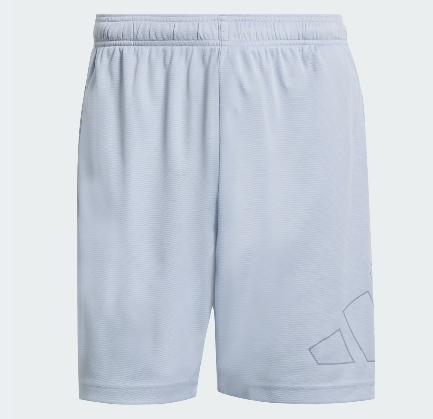 AA-M31 (Adidas workout essentials base pique big logo shorts halo silver) 32692646