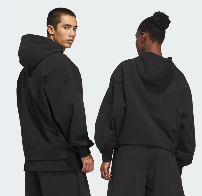 AA-U31 (Adidas basketball seasonal luxe hoodie black) 326910580