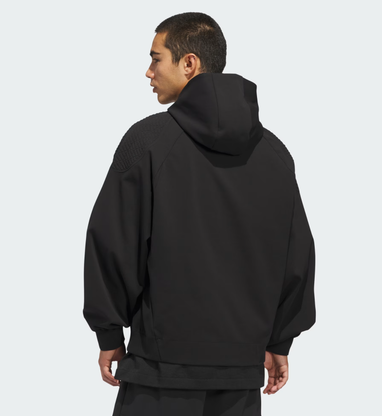 AA-U31 (Adidas basketball seasonal luxe hoodie black) 326910580