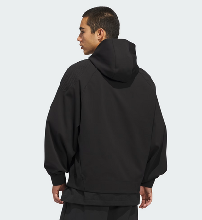 AA-U31 (Adidas basketball seasonal luxe hoodie black) 326910580