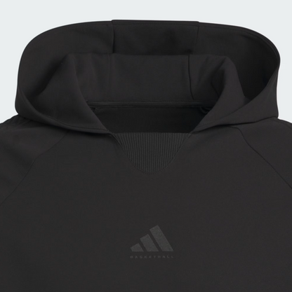 AA-U31 (Adidas basketball seasonal luxe hoodie black) 326910580