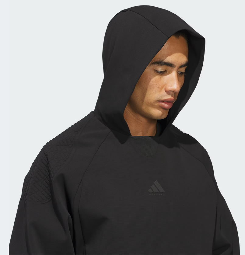 AA-U31 (Adidas basketball seasonal luxe hoodie black) 326910580