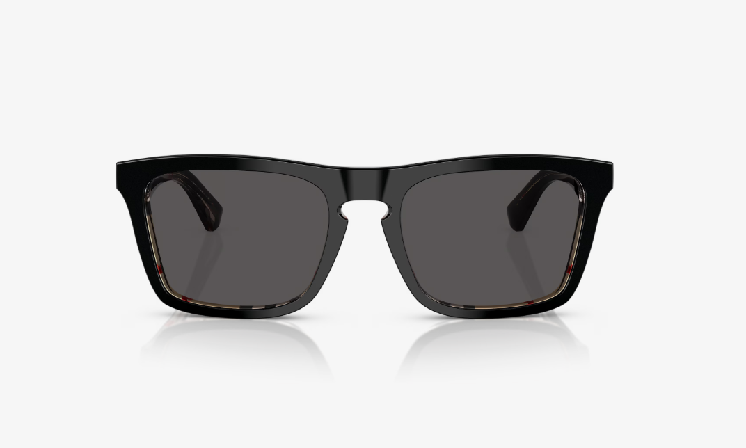 BB-E (Burberry sunglasses top black vintage frame/dark grey lenses) 326917635