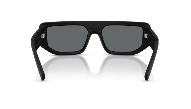 DG-D (Dolce & Gabana black matte frame/light grey mirror lenses) 326919311
