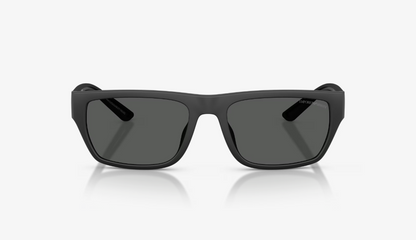 EA-A (Emporio armani rubberized matte black frame/dark grey polarized lenses) 326914476