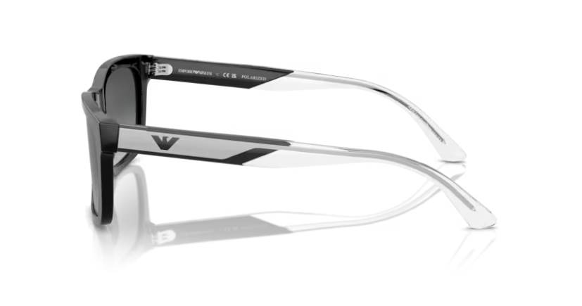 EA-B (Emporio armani shiny black frame/dark grey polarized lenses) 326914476
