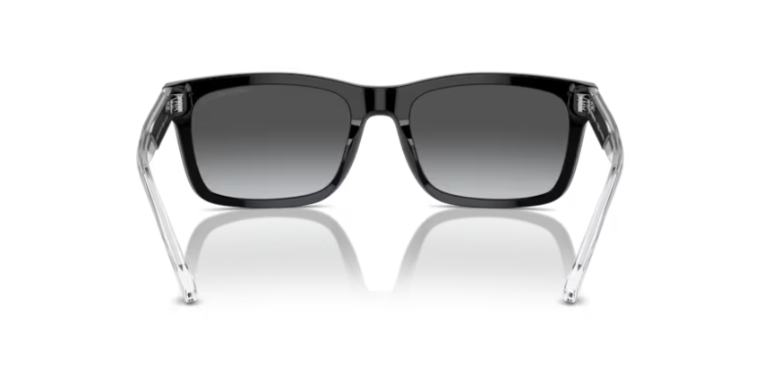 EA-B (Emporio armani shiny black frame/dark grey polarized lenses) 326914476