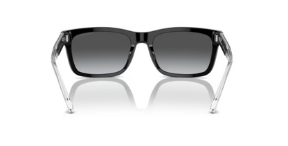 EA-B (Emporio armani shiny black frame/dark grey polarized lenses) 326914476