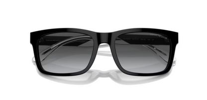 EA-B (Emporio armani shiny black frame/dark grey polarized lenses) 326914476