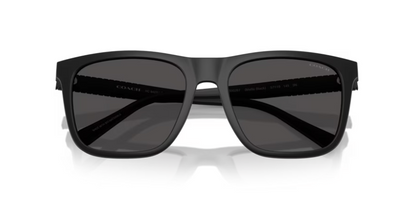 CO-A (Coach matte black frame/grey solid lenses) 326910267