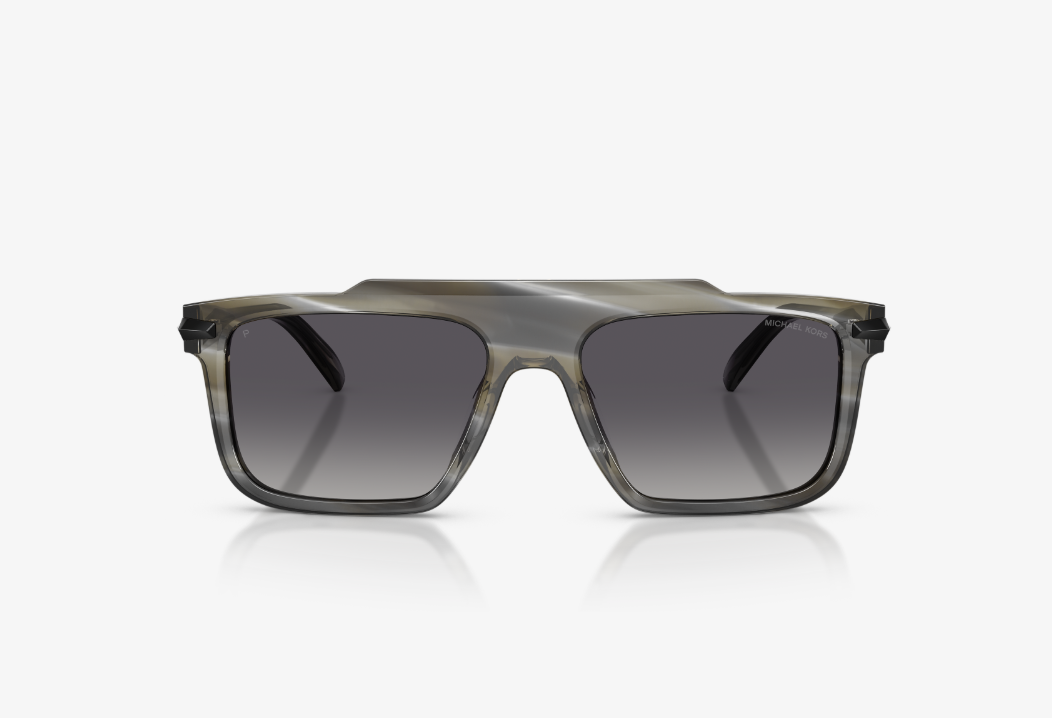 MK-B (Michael kors boston charcoal horn frame/grey mono polarises lenses) 326911423