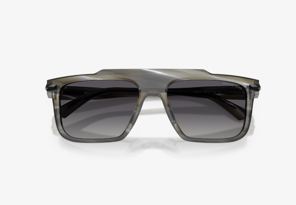 MK-B (Michael kors boston charcoal horn frame/grey mono polarises lenses) 326911423