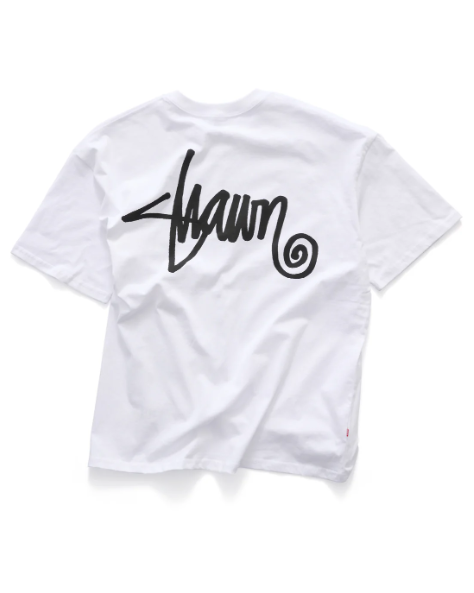 SSA-N (S/Double s shawn script short sleeve heavy weight tee white) 42693043