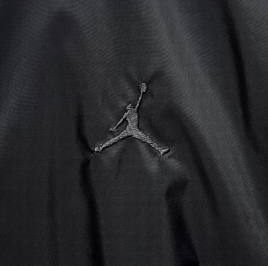 NA-U48 (Nike jordan brooklyn hooded draft jacket black) 32696522