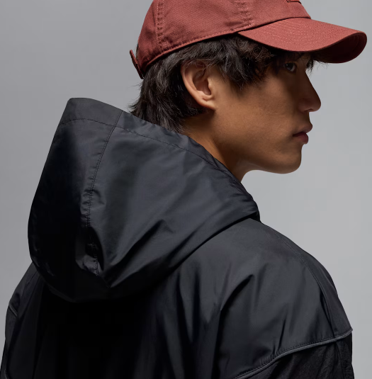 NA-U48 (Nike jordan brooklyn hooded draft jacket black) 32696522