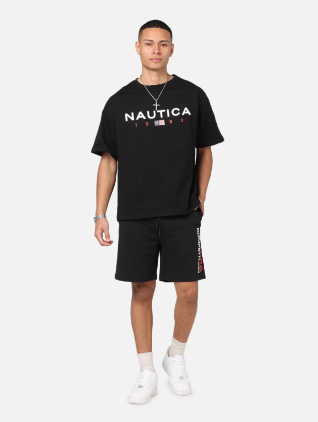 NTA-T15 (Nautica box fit 83 flag short sleeve t-shirt true black) 42693478