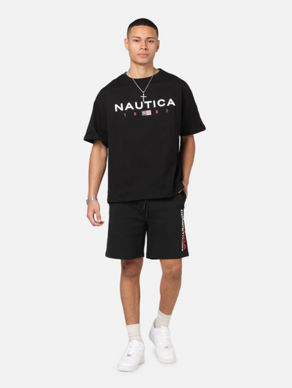 NTA-T15 (Nautica box fit 83 flag short sleeve t-shirt true black) 42693478