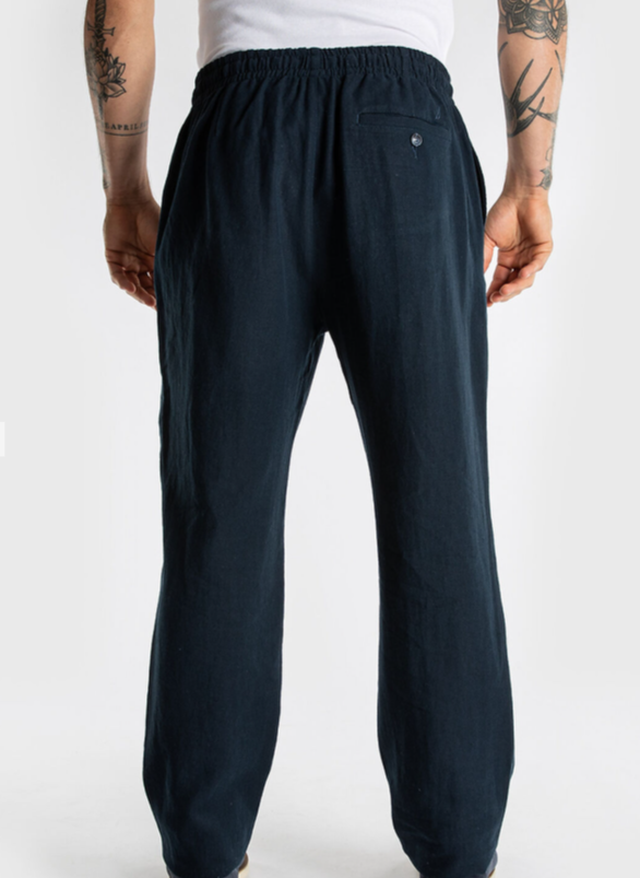 NTA-V15 (Nautica relaxed fit linen pant navy seas) 42696522