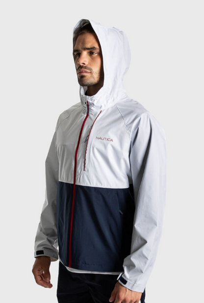NTA-X15 (Nautica lightweight packable shell jacket bright white/navy) 42698696