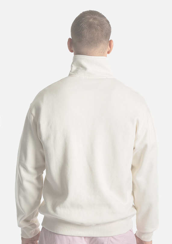 NTA-Z15 (Nautica relaxed fit navigate 1/4 zip fleece sweatshirt oatmeal) 42697826
