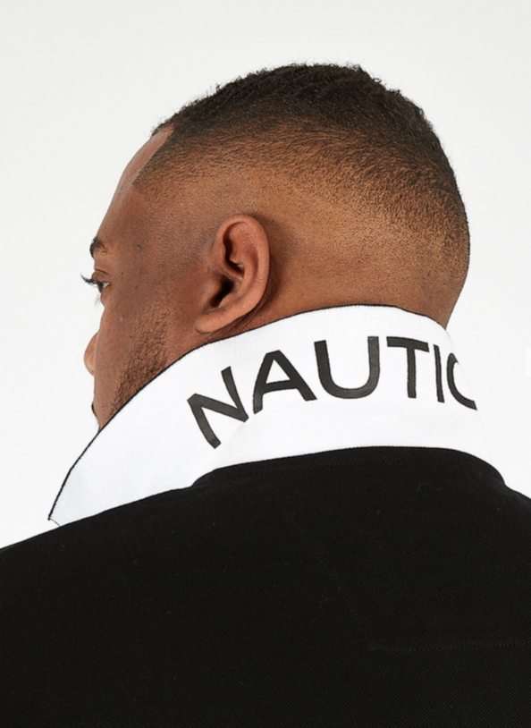 NTA-C16 (Nautica brent big & tall essentials pique cotton polo shirt black) 42695215
