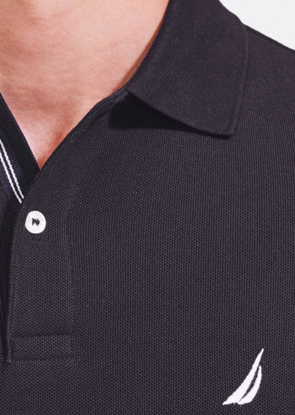 NTA-C16 (Nautica brent big & tall essentials pique cotton polo shirt black) 42695215