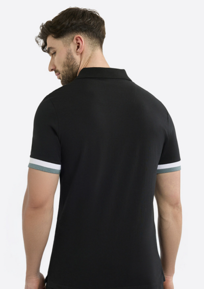 NTA-D16 (Nautica woodford big & tall polo shirt black) 42697391