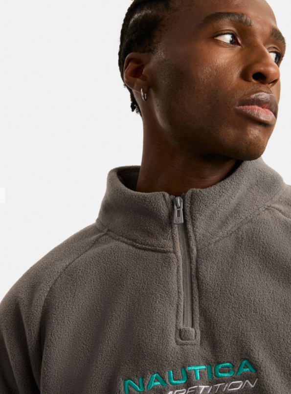 NTA-L14 (Nautica competition kennan 1/4 zip sweater charcoal) 122597826