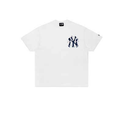 NEA-J14 (New era barbed wire new york yankees short sleeve relaxed fit t-shirt white) 52693750