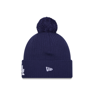 NEC-N73 (New era leagues icon los angeles dodgers pom knit beanie in official team colours) 52692395