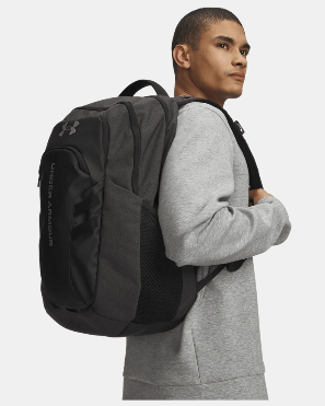 UAE-X14 (Under armour unisex hustle 6.0 pro back pack black/heather/metallic silver) 52696087