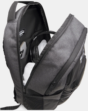 UAE-X14 (Under armour unisex hustle 6.0 pro back pack black/heather/metallic silver) 52696087