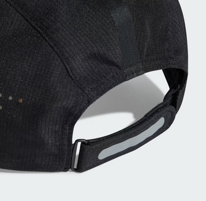 AA-Z31 (Adidas running x adizero lightweight climacool strap cap black/reflective osfm) 52692646