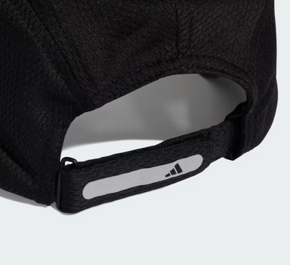 AA-A32 (Adidas running mesh 4 panel cap climacool strap cap osfm black/reflective silver) 52692167