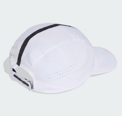 AA-B32 (Adidas running x adizero lightweight climacool strap cap white/black osfm) 52692646