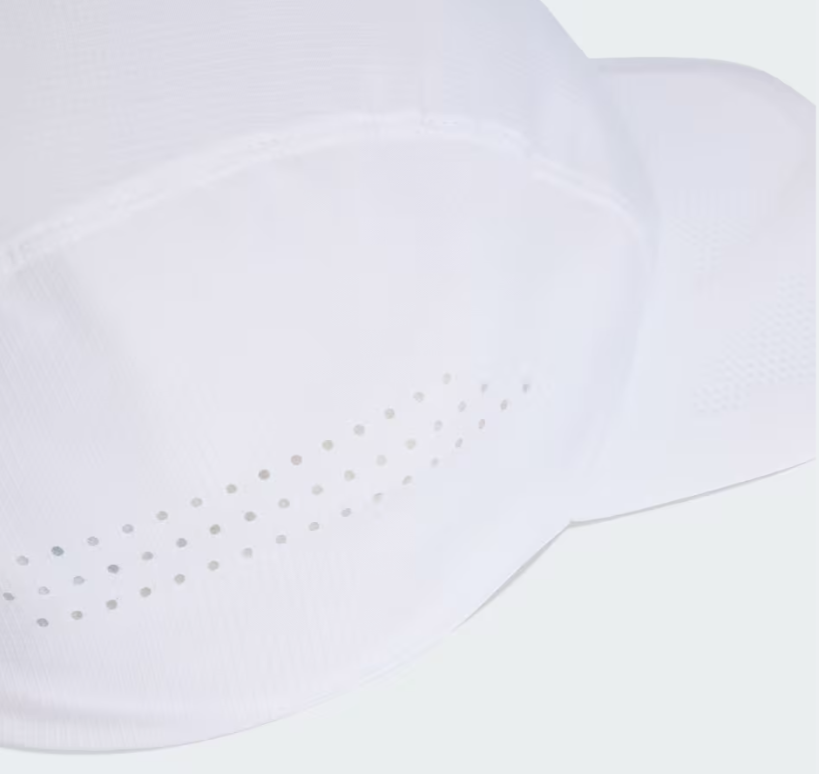 AA-B32 (Adidas running x adizero lightweight climacool strap cap white/black osfm) 52692646