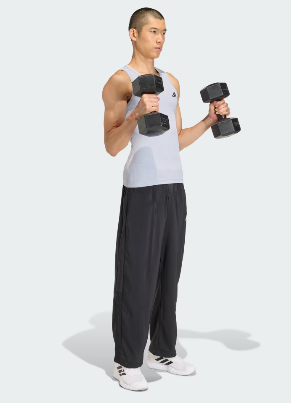 AA-I32 (Adidas power primelift essentials workout pants black/white) 52694808