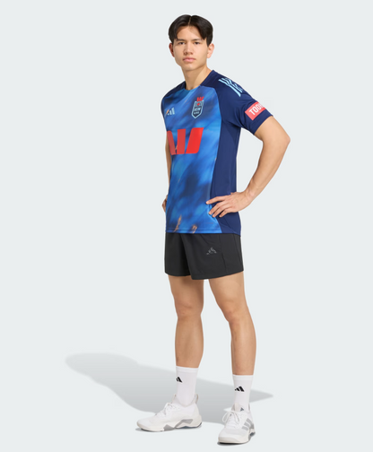 AA-K32 (Adidas westpac new south wales blues performance t-shirt dark blue) 62694808