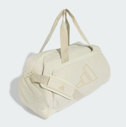 AE-M9 (Adidas women's defender graphic strap duffle small orbit grey) 62693585