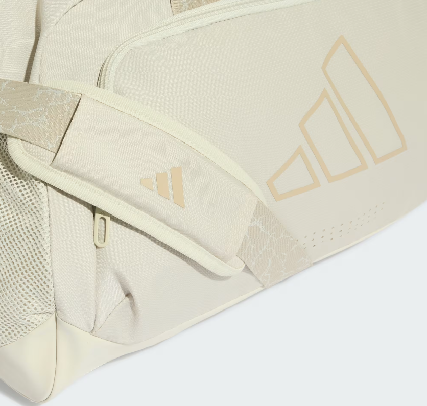 AE-M9 (Adidas women's defender graphic strap duffle small orbit grey) 62693585