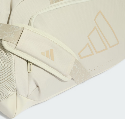 AE-M9 (Adidas women's defender graphic strap duffle small orbit grey) 62693585
