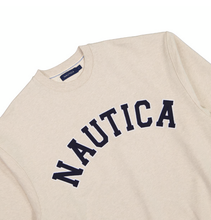 NTA-P16 (Nautica oversize arch sweatshirt beige) 626910435
