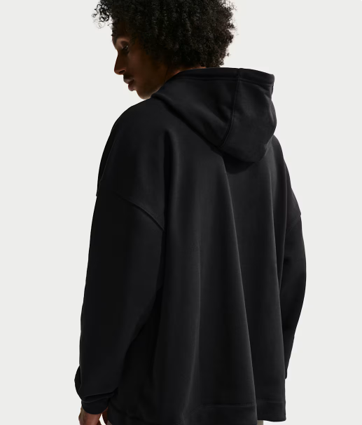 NA-A50 (Nike sportswear club oversized french terry pullover hoodie black/white) 62695217
