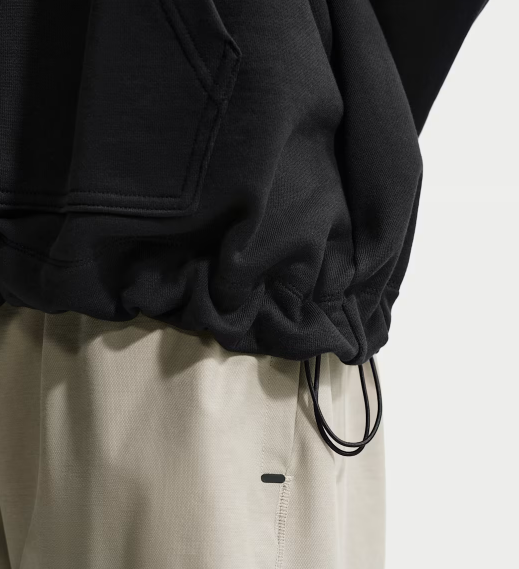 NA-A50 (Nike sportswear club oversized french terry pullover hoodie black/white) 62695217