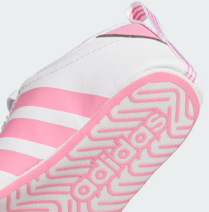 A-B73 (Adidas grand court crib baby first step shoes white/bliss pink) 72692646