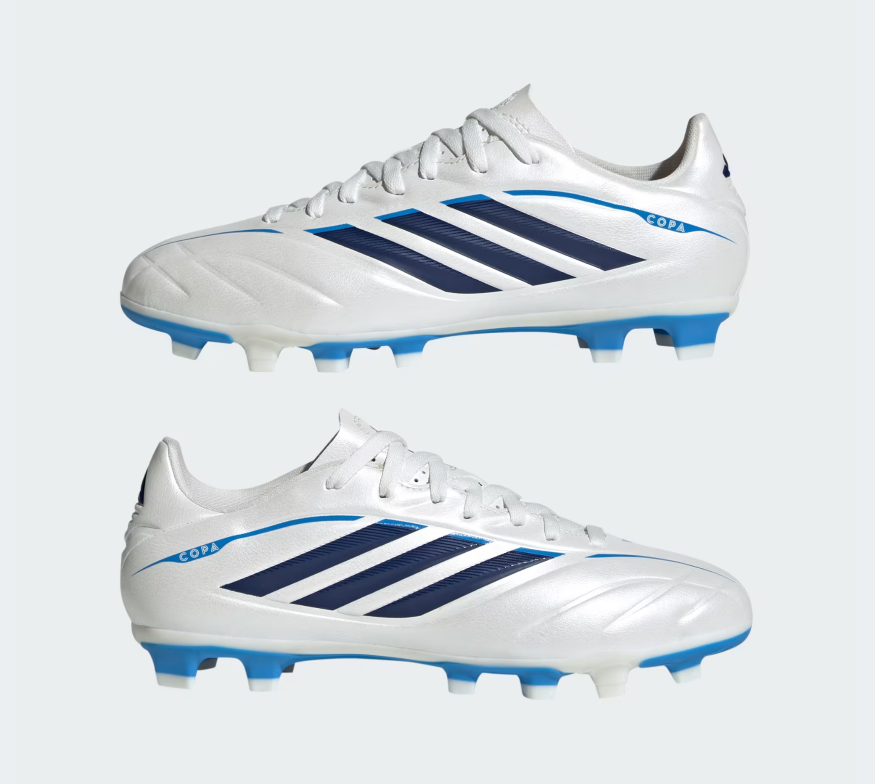 A-D73 (Adidas copa pure IV club firm/multi ground kids boot zero metallic/dark blue/lucid ray blue) 72693125