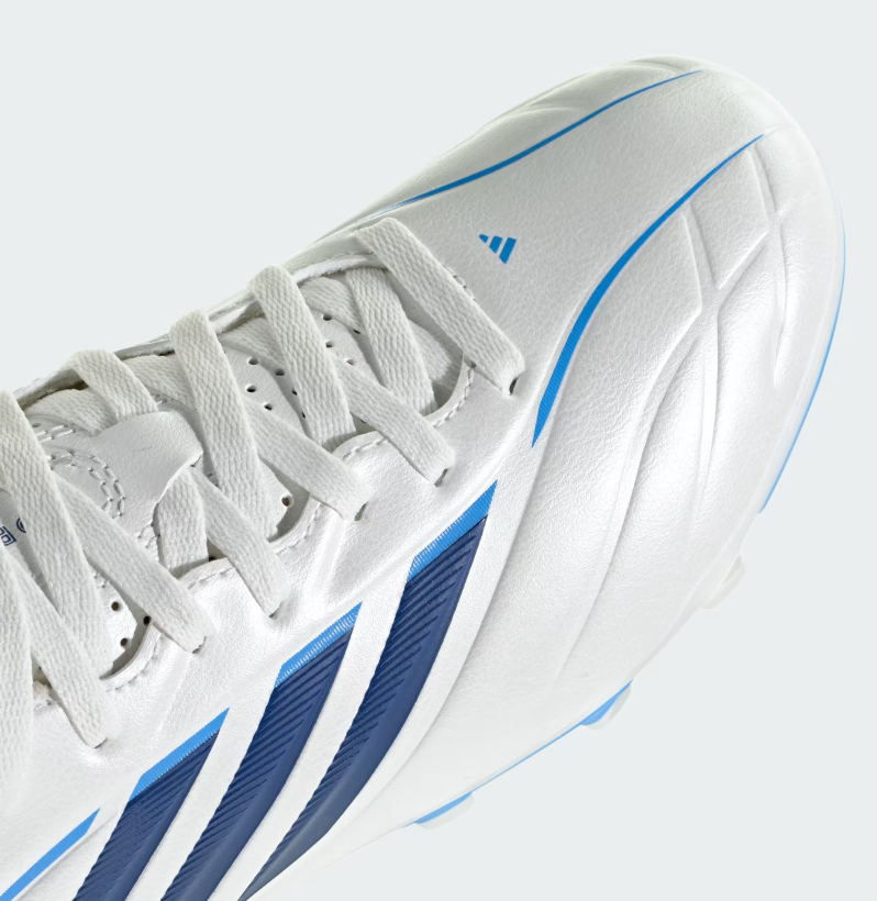 A-D73 (Adidas copa pure IV club firm/multi ground kids boot zero metallic/dark blue/lucid ray blue) 72693125