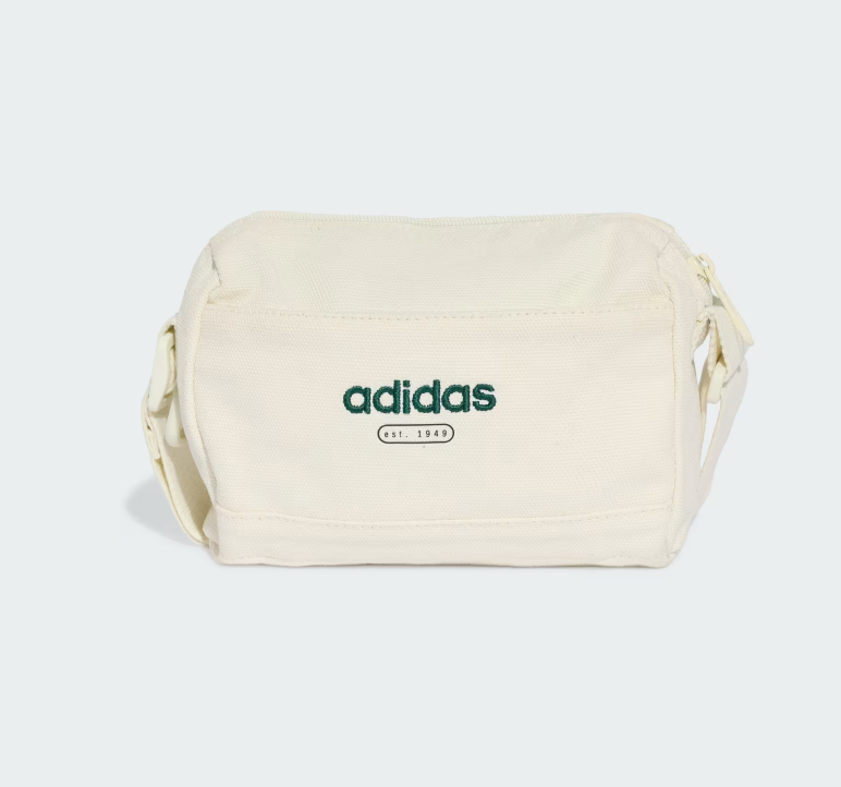 AE-P9 (Adidas canvas cross body bag ivory/green) 72692167