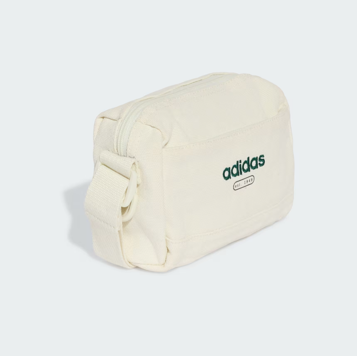 AE-P9 (Adidas canvas cross body bag ivory/green) 72692167