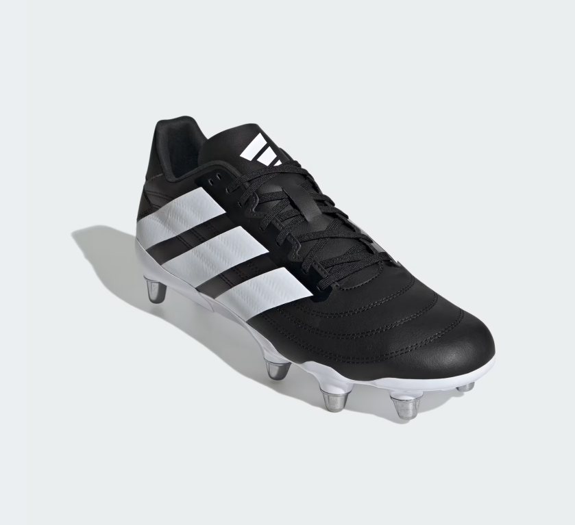 A-I73 (Adidas kakari soft ground boots black/white/silver metallic) 72697214